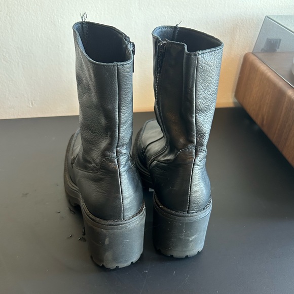 Free people 2nd skin leather penny platform boot black - Picture 5 of 10